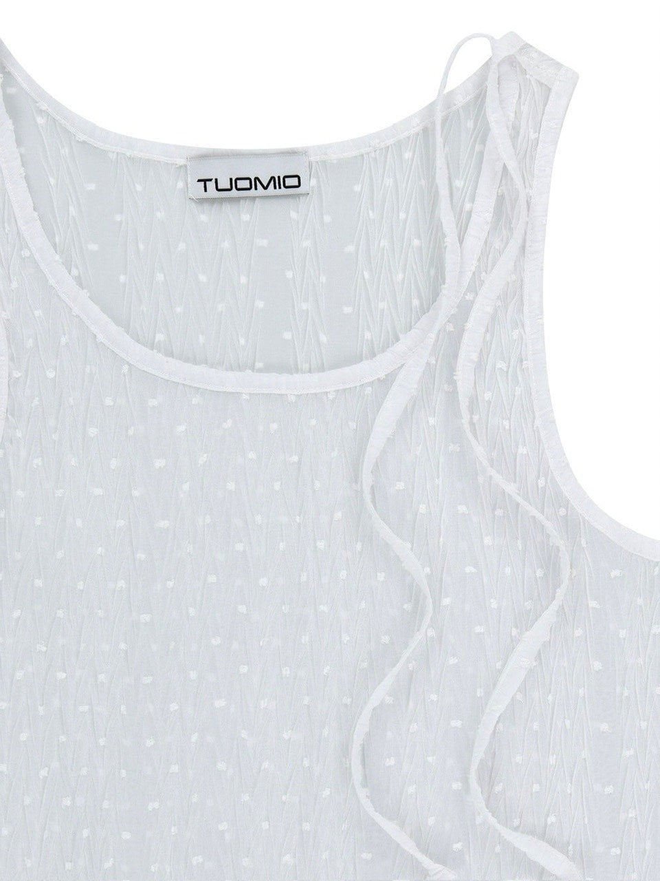 【TUOMIO】FRILL LAYERED DOT DRESS / 【トゥオミオ】フリルレイヤードドットワンピース