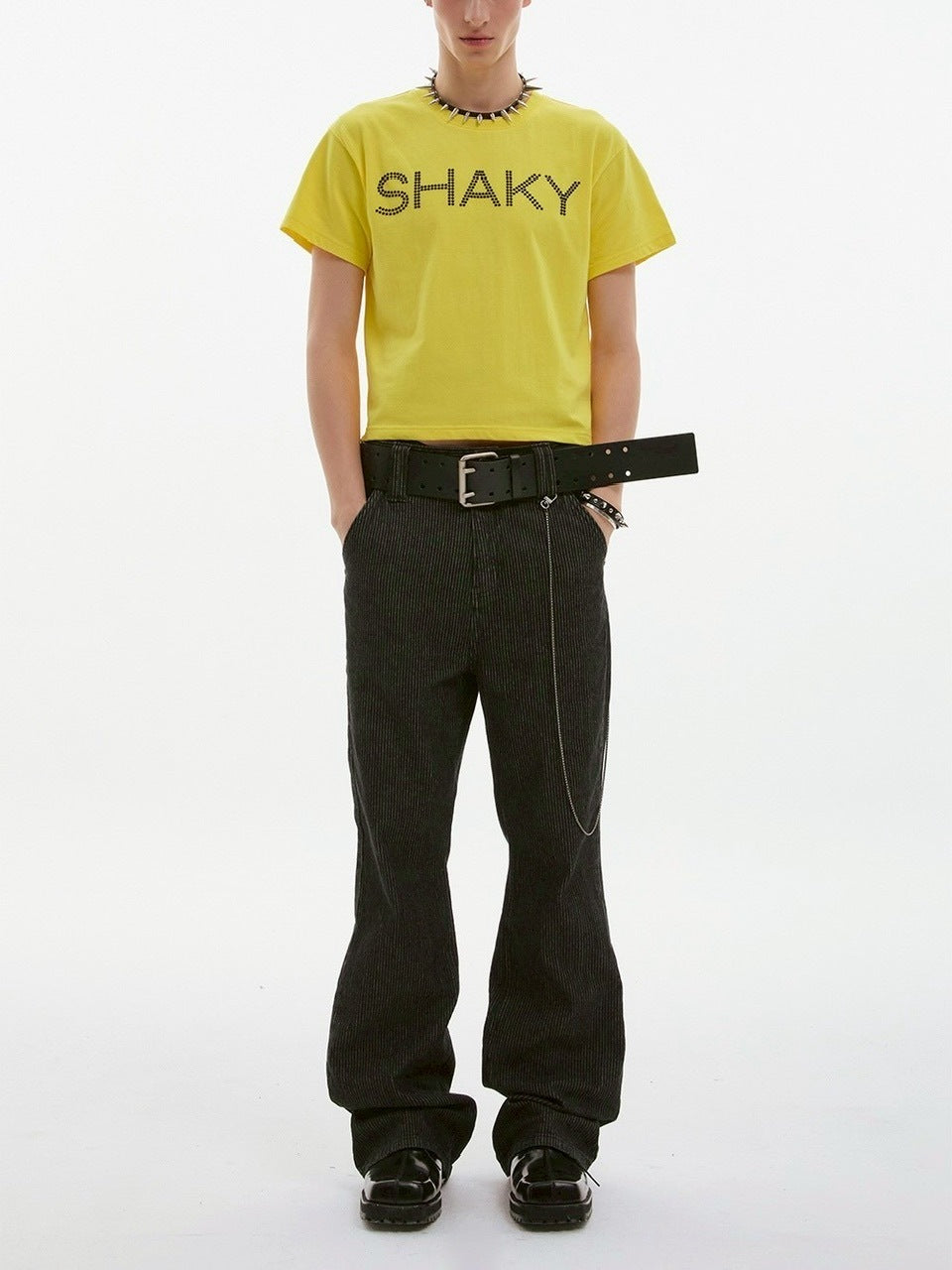 【ESC STUDIO】shaky t-shirt/ 【イーエスシーステュディオ】シェイキーロゴ半袖Tシャツ