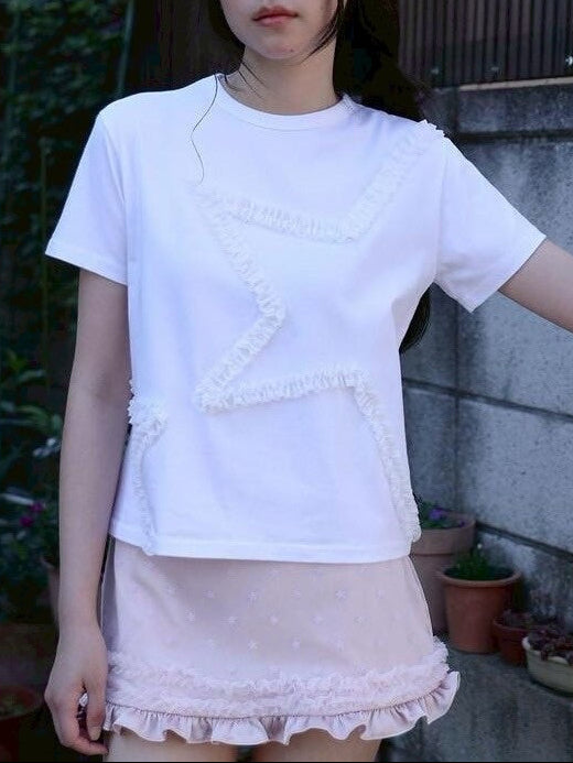 【Uglyshadow】STAR BASIC T-SHIRT / 【アグリーシャドウ】スターベーシック半袖Tシャツ