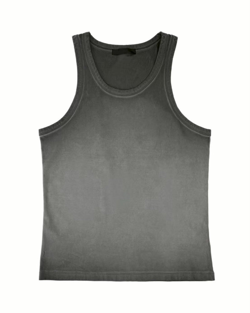 受注制【Chikashitsu +】dirty wash sleeveless / 【チカシツプラス】ダーティウォッシュタンクトップ (2color)