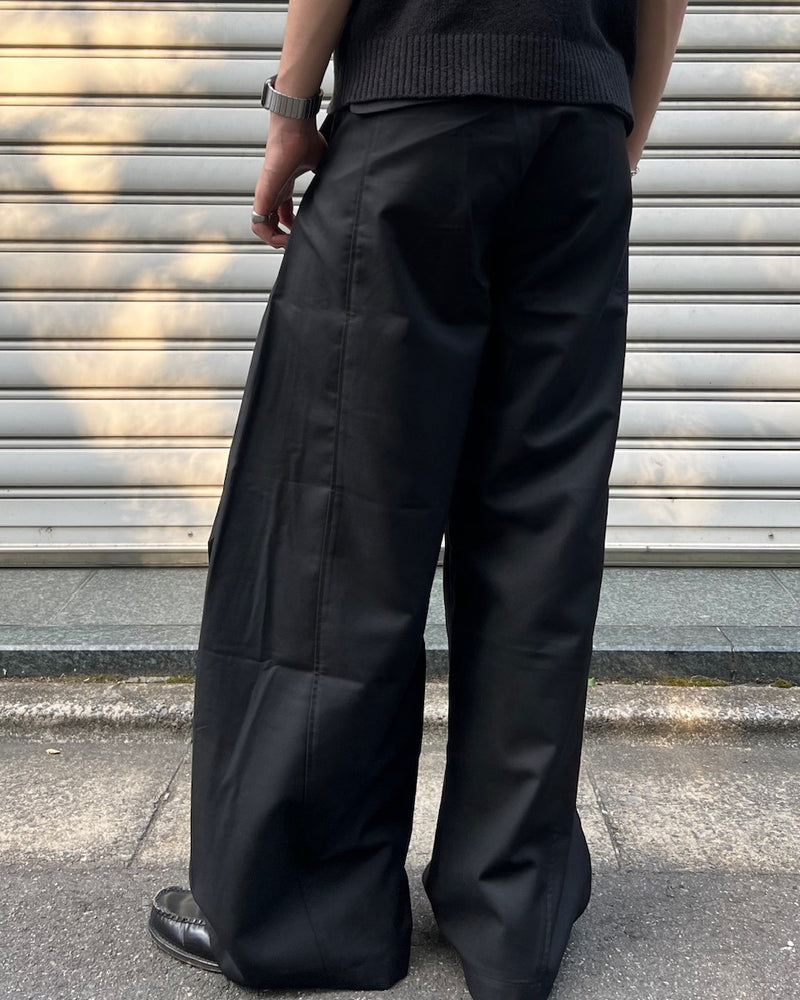 東京店WEB限定受注制【Chikashitsu +】one tuck balloon slacks / 【チカシツプラス】ワンタックバルーンスラックス (2color)