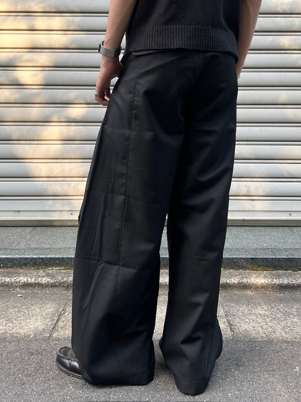 東京店WEB限定受注制【Chikashitsu +】one tuck balloon slacks / 【チカシツプラス】ワンタックバルーンスラックス (2color)