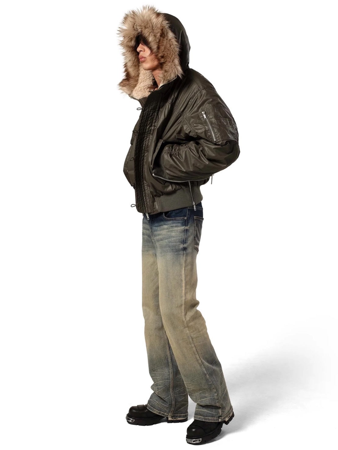 【RACER WORLDWIDE】Aviator Bomber 2 / 【レーサーワールドワイド】ジップポケットファージャケット