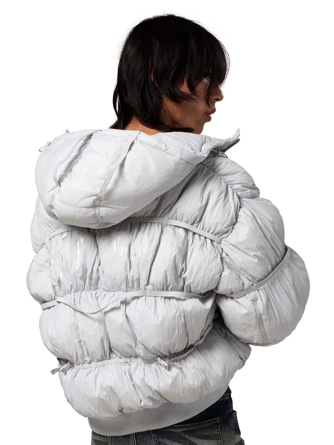【RACER WORLDWIDE】Puffer Jacket X【レーサーワールドワイド】パファーダウンジャケット
