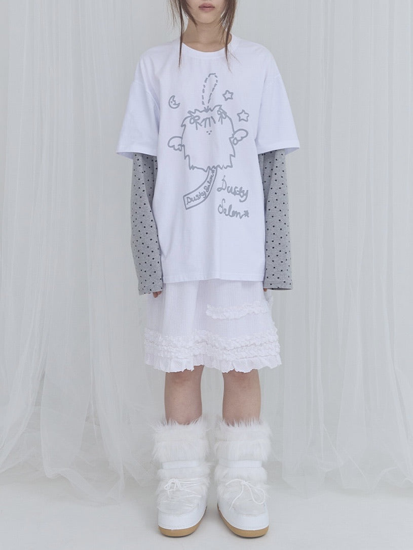 【FANCY X DUSTY】DUSTY CLUB LAYERED LONG SLEEVE / 【ファンシー X ダスティ】ダスティークラブレイヤード長袖Ｔシャツ