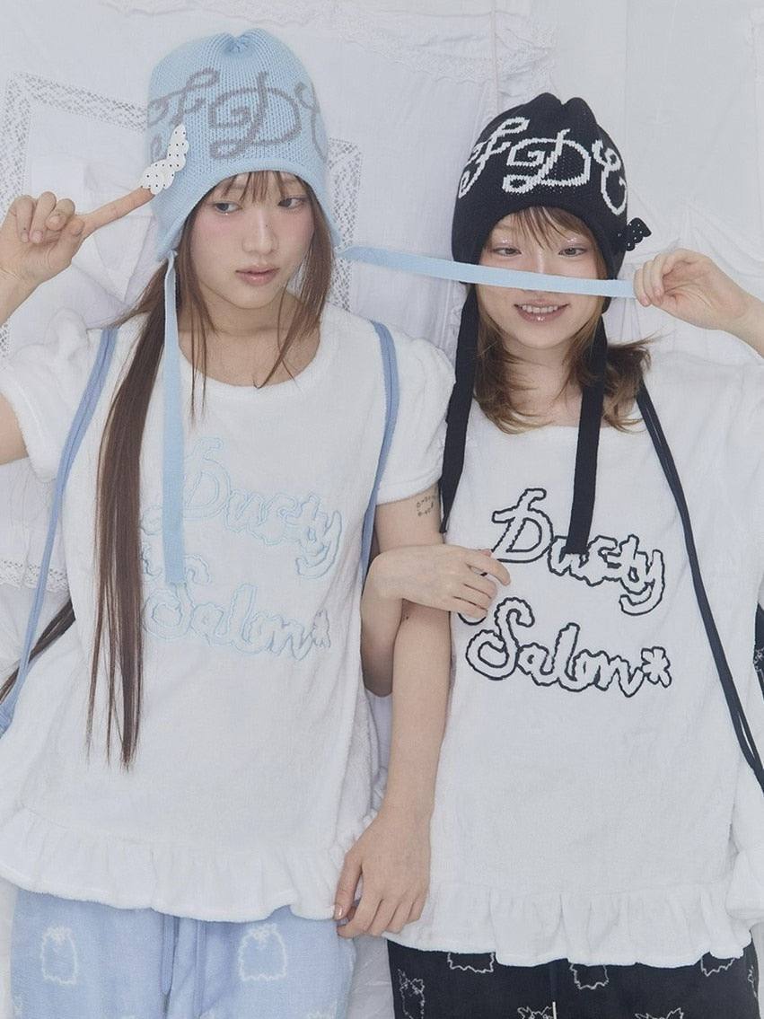 【FANCY X DUSTY】Zzz DUSTY SALON PAJAMA TOP / 【ファンシー X ダスティ】ZzzダスティーサロンパジャマTシャツ半袖ルームウェア