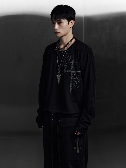 【Rosen Kreuz】CURVE-ARM CROSS LONG SLEEVE