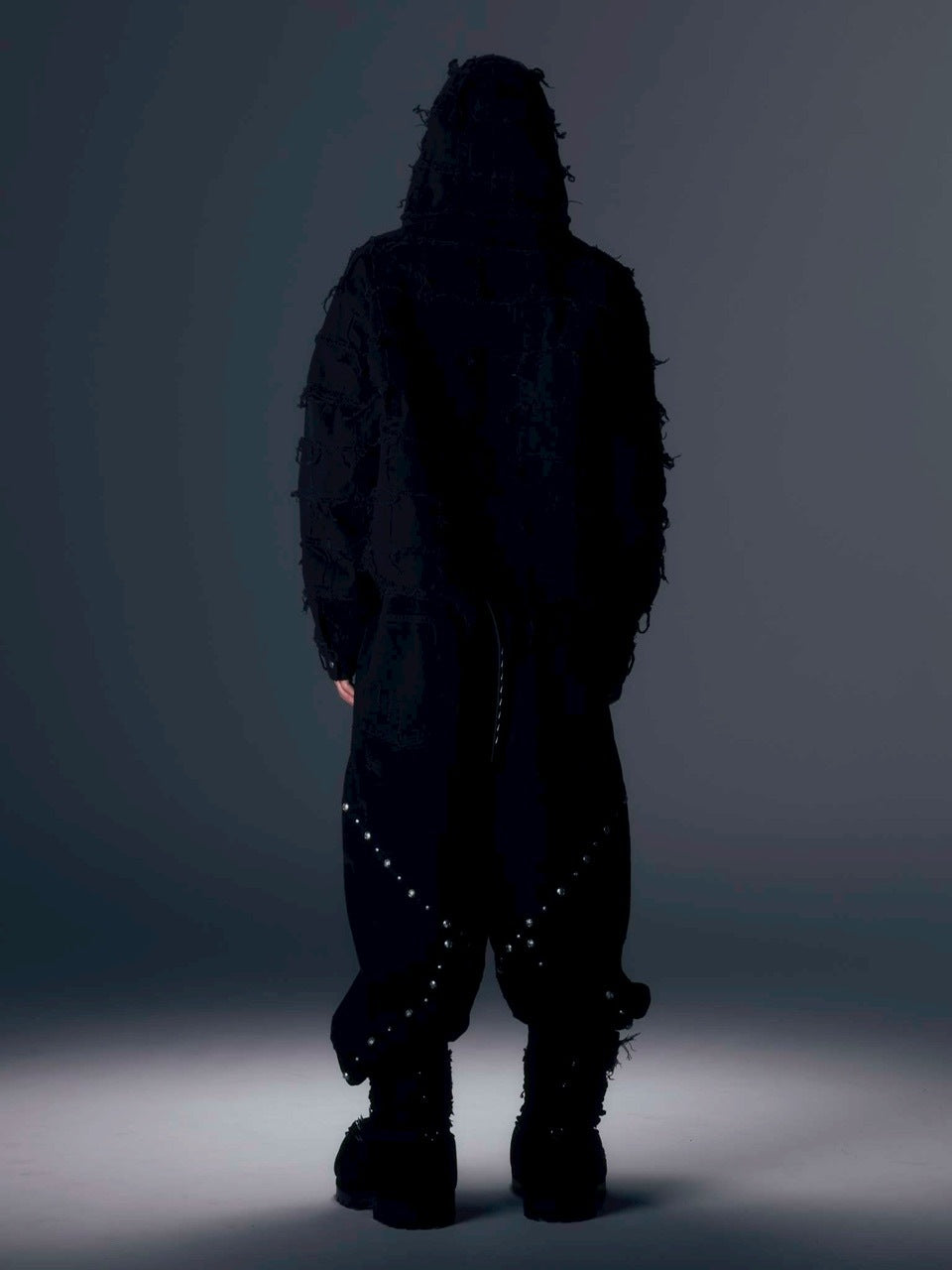 【DIG YOUR OWN GRAVE】PATCHWORK HOODY SHIRTS /【ディグユアオウングレイブ】パッチワークフードチェックシャツ