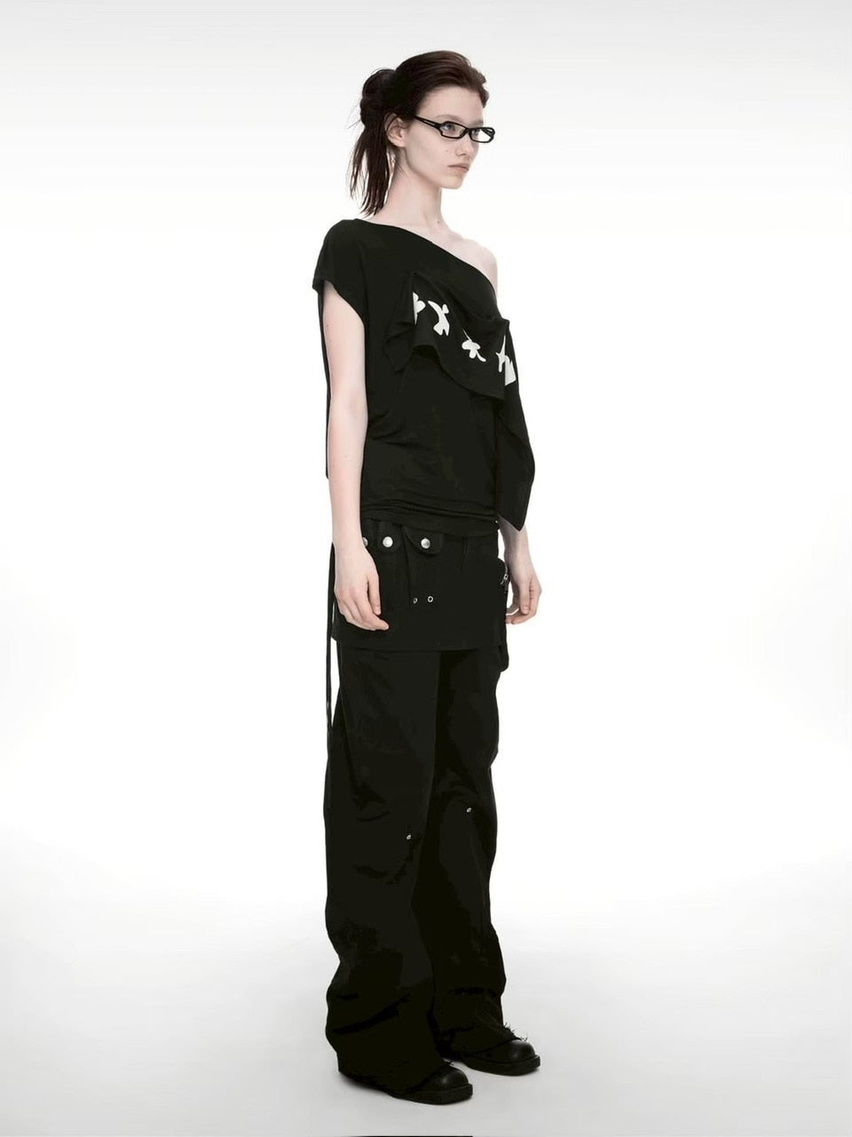 【NACHE】2-WAY PRINTED LOOSE T-SHIRT