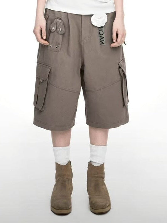【NACHE】WIDE CARGO HALF PANTS (UNISEX)