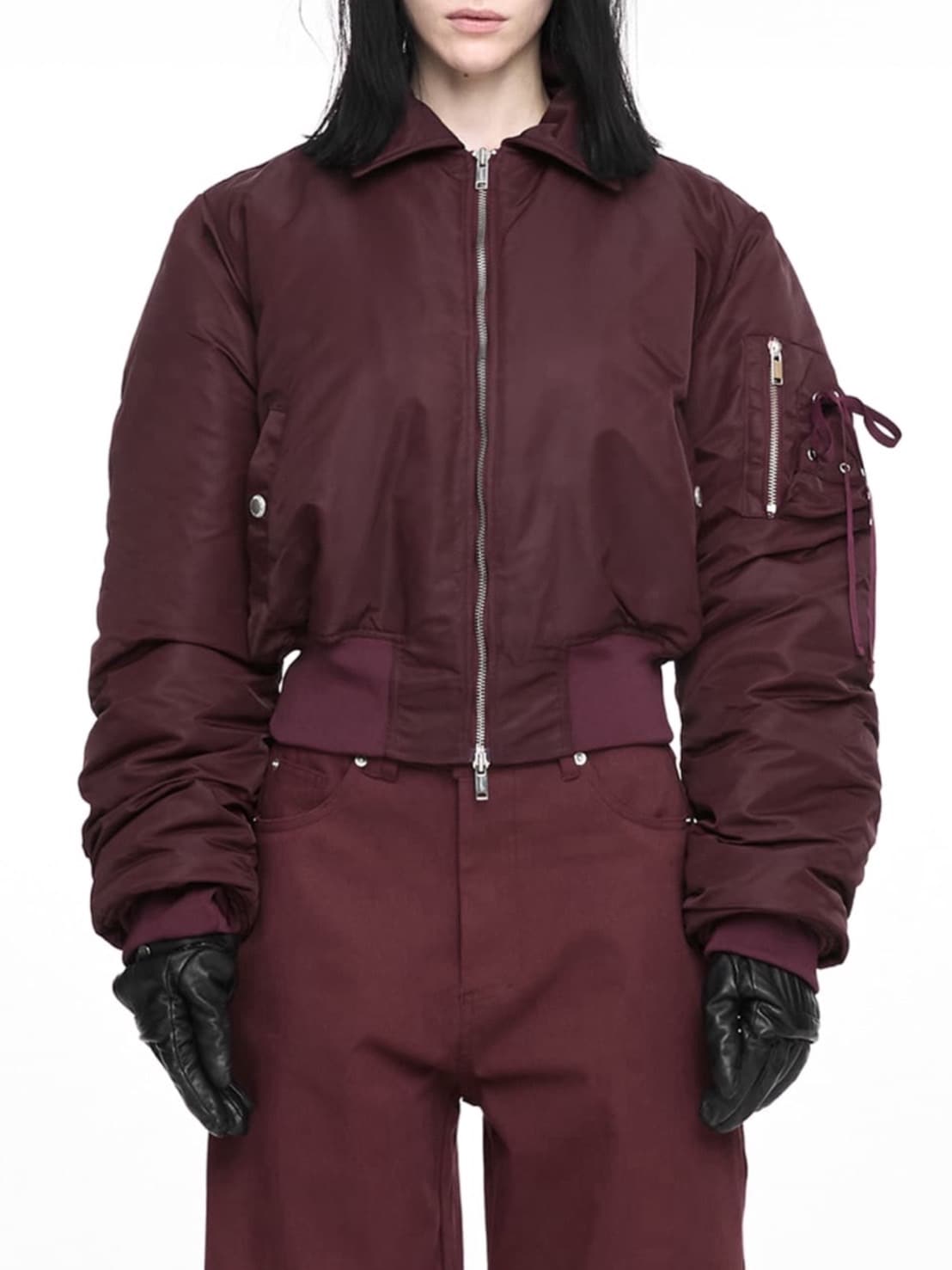 【NACHE】CROPPED BOMBER JACKET (UNISEX)