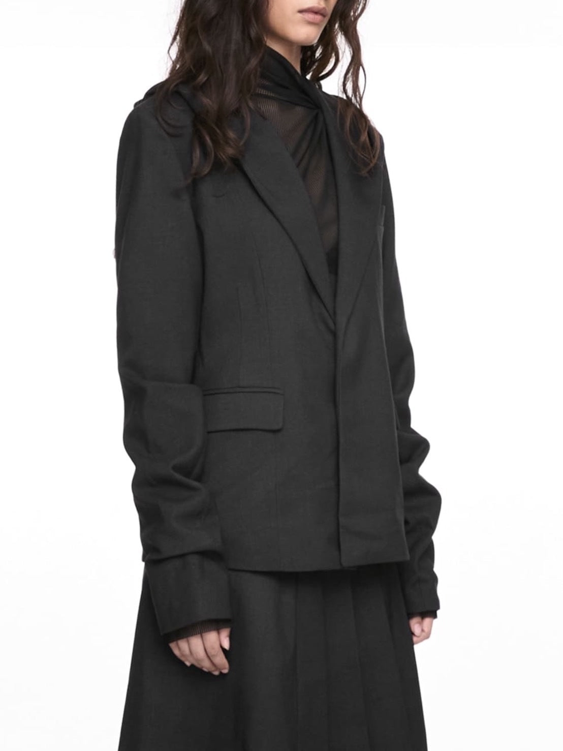 【NACHE】MAGNETIC HOODIE BLAZER