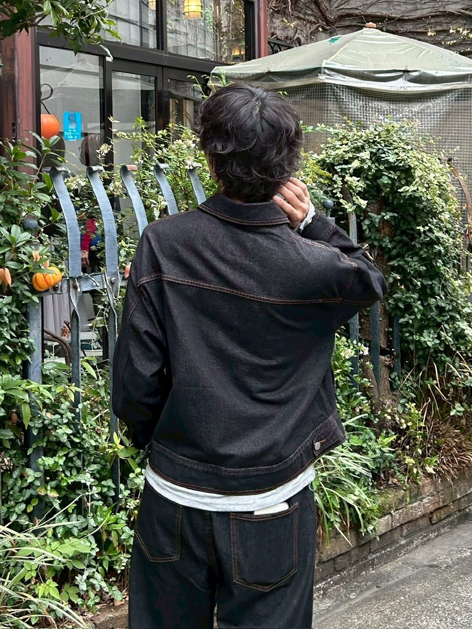 受注制【Chikashitsu +】2 pocket rigid denim jacket / 【チカシツプラス】ツーポケットデニムジャケット (2color)