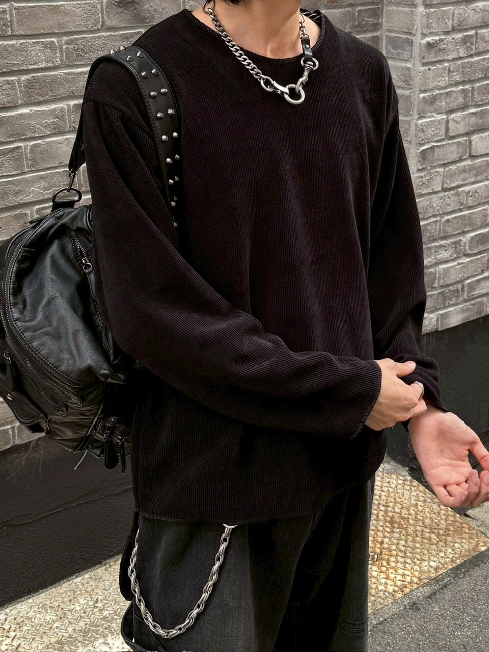 大阪店WEB限定受注制【Chikashitsu +】simple deck crew neck knit / 【チカシツプラス】シンプルデッキクルーネックニット (3color)