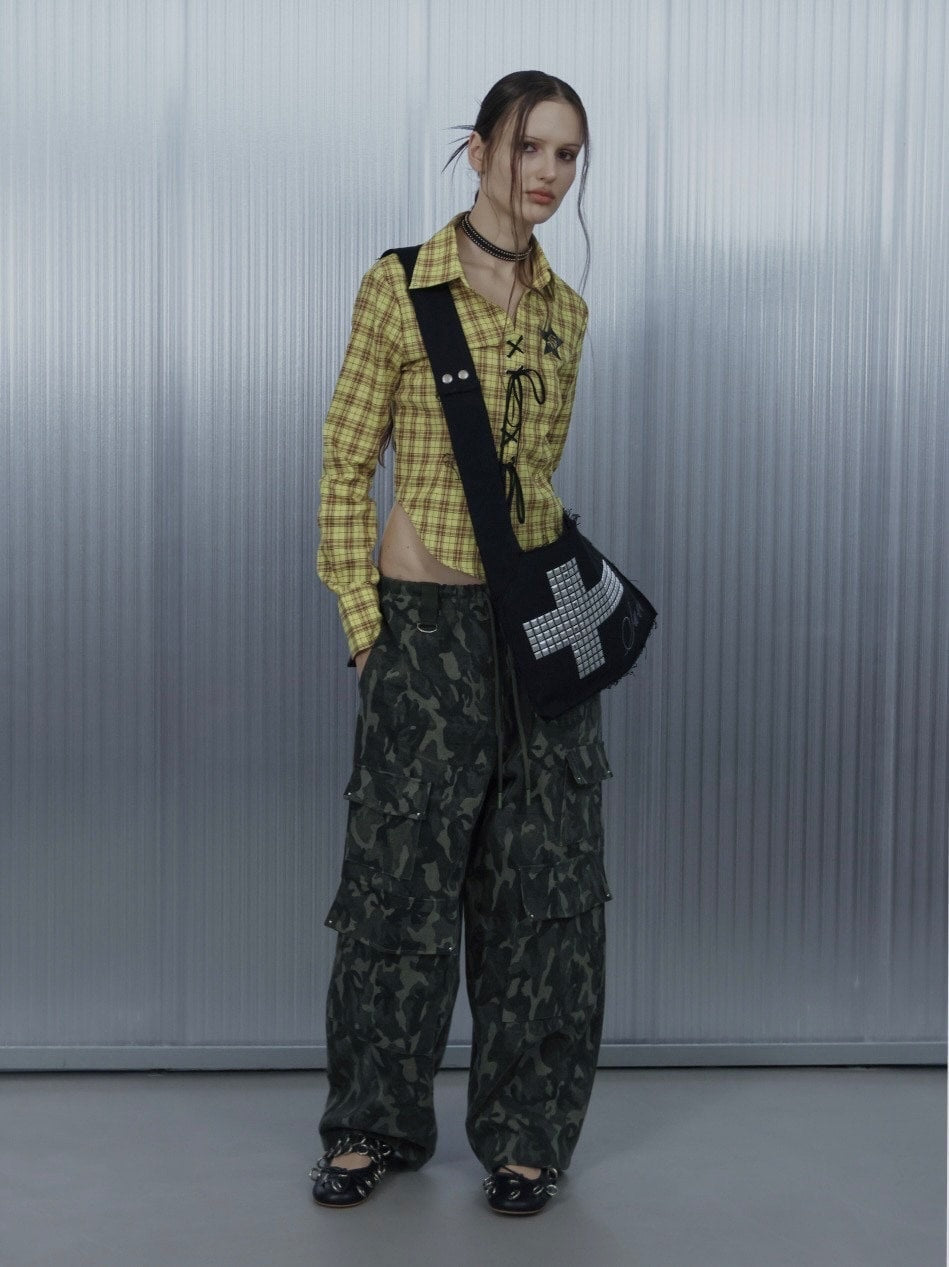 【SETUP‐EXE】TWO-WAY RAW CROSSBAG / 【セットアップエグゼ】ツーウェイロークロスバッグ