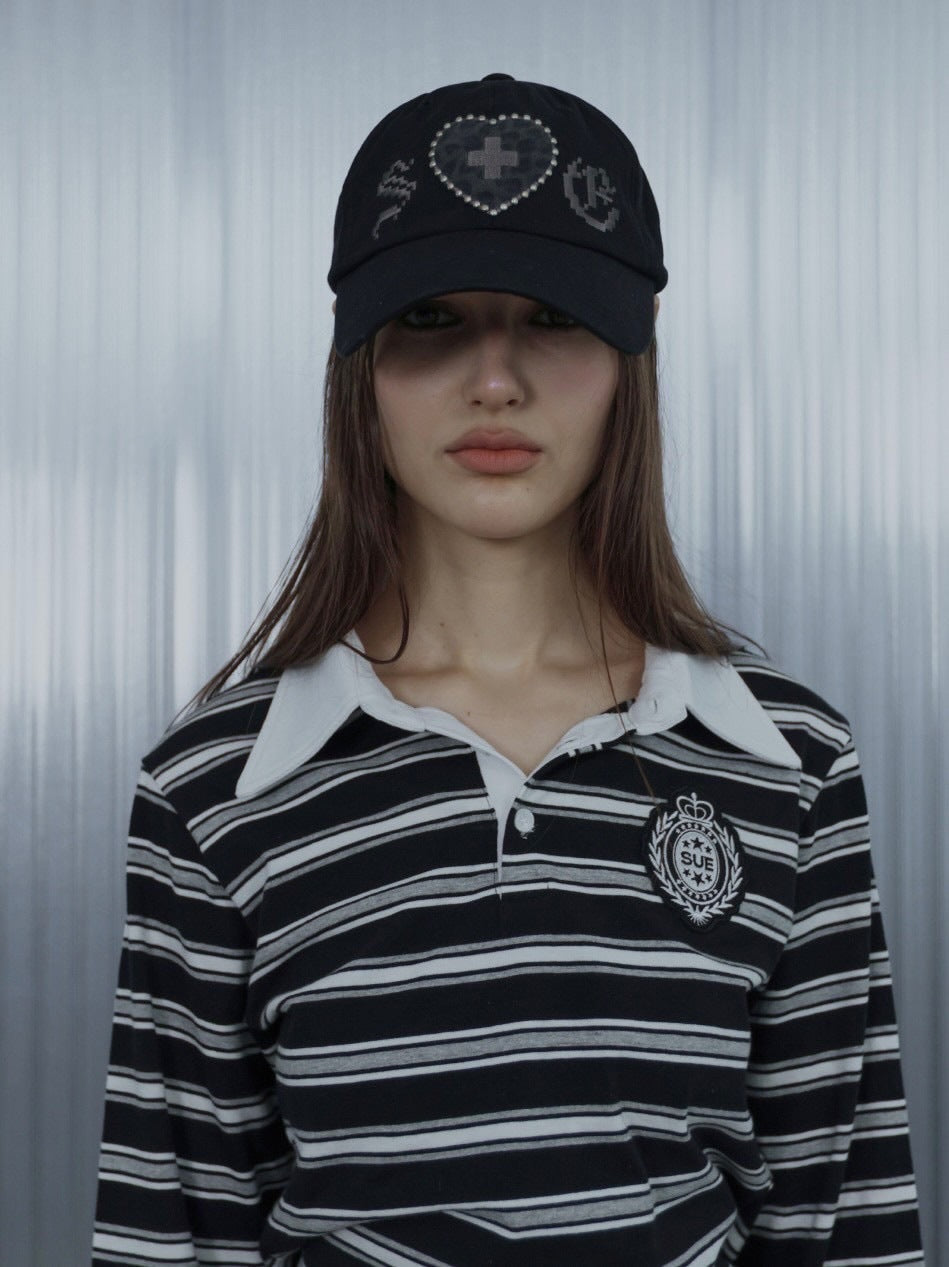 【SETUP‐EXE】LEO APPLIQUE BALL CAP / 【セットアップエグゼ】レオアップリケキャップ