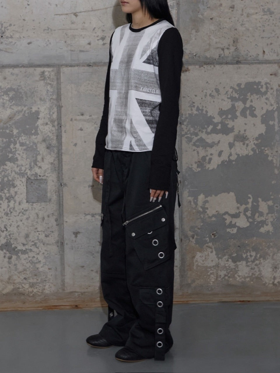 【FANCY CLUB】UNION JACK LONG SLEEVE / 【ファンシークラブ】ユニオンジャック長袖Ｔシャツ