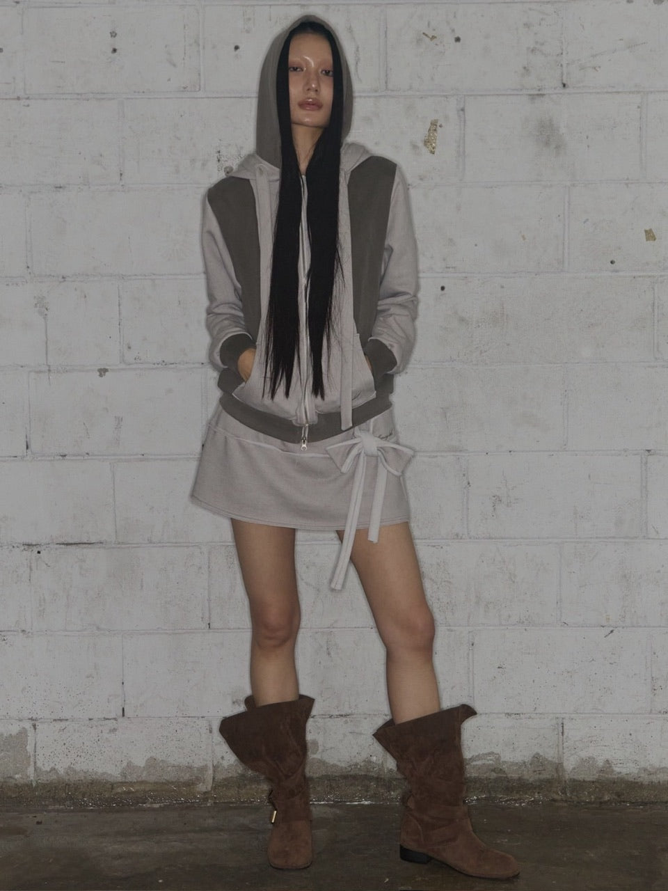 【FANCY CLUB】DYE-WASH TIE SKIRT / 【ファンシークラブ】ダイウォッシュタイスカート