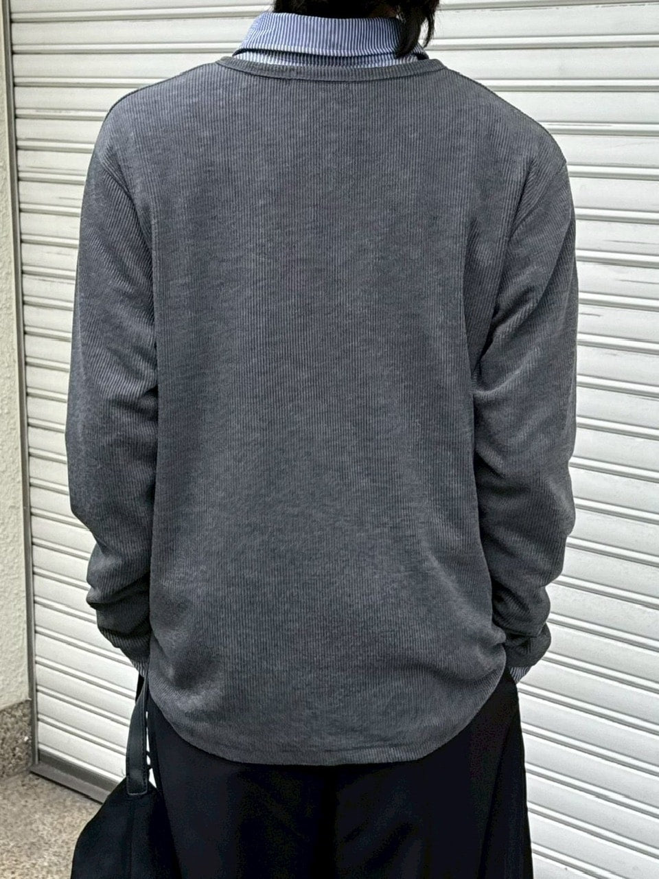 受注制【Chikashitsu +】front hook long sleeve knit / 【チカシツプラス】フロントフック長袖ニット (4color)
