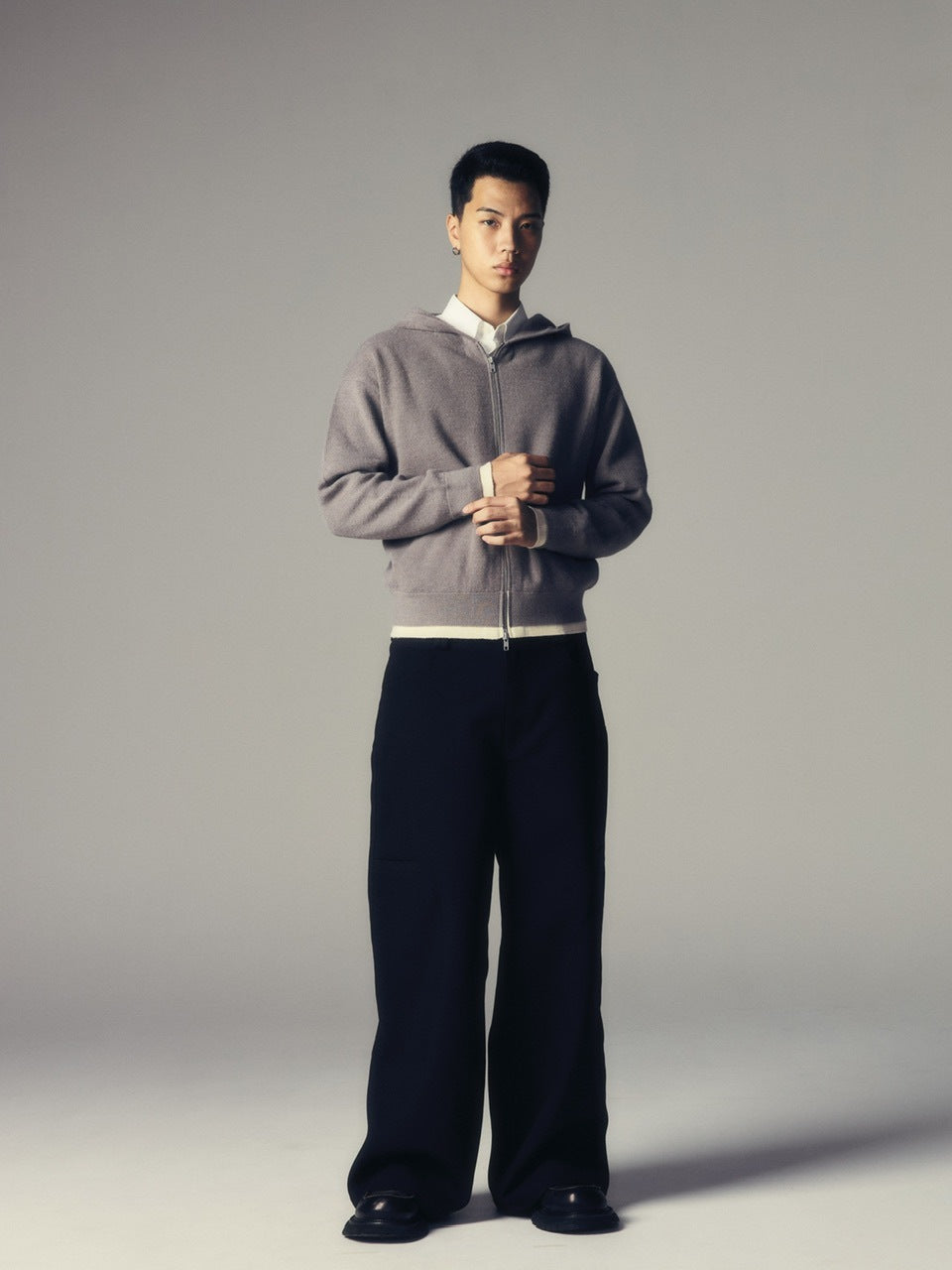 【CS】utility drape wide trousers / 【シーエス】ユーティリティードレープワイドトラウザーズ