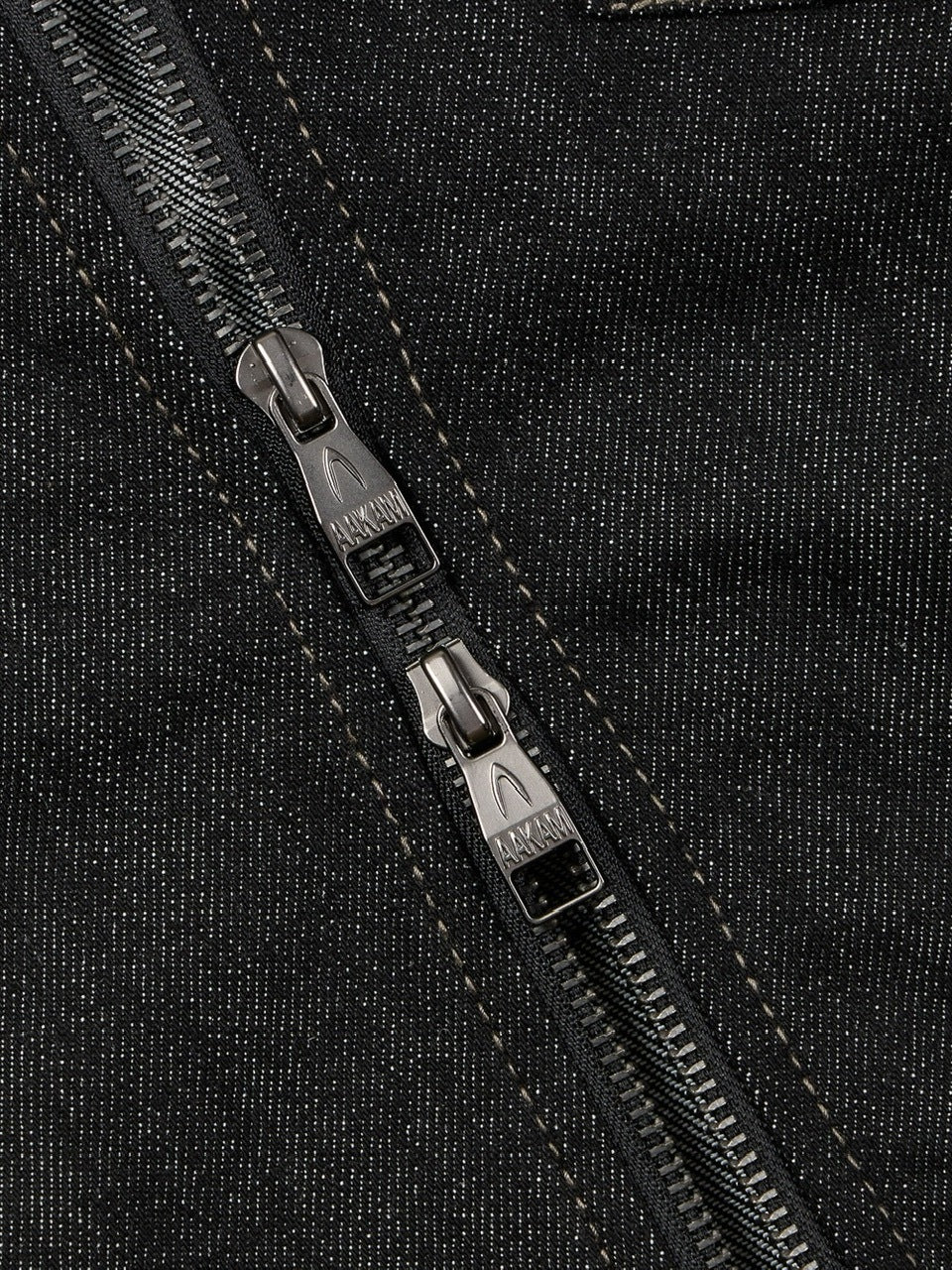 【AAKAM】Banding Denim Zip-Up Jacket