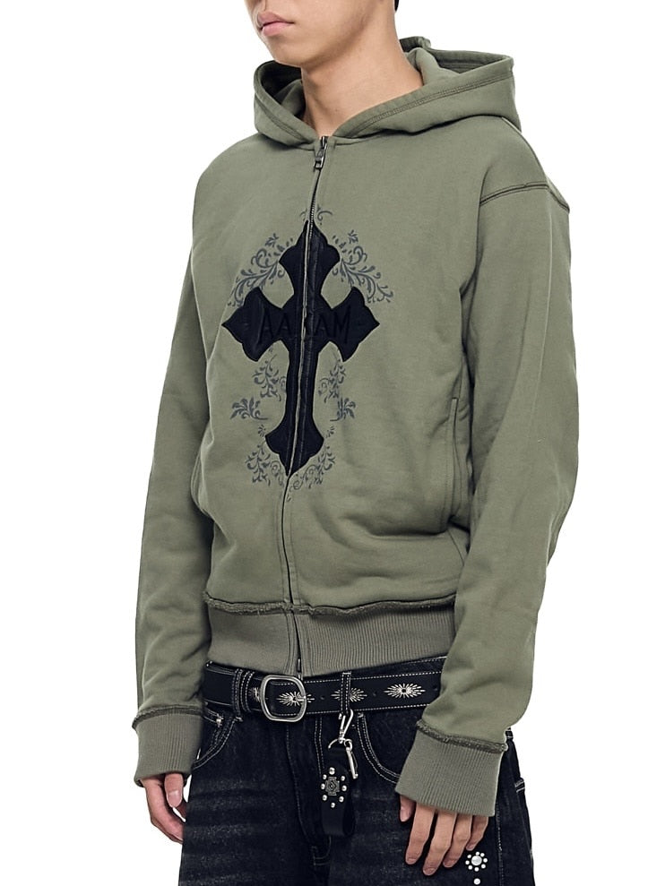 12/21再入荷【AAKAM】AKM CROS2 Zip-Up Hoodie
