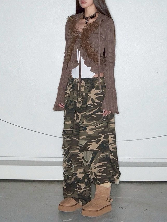 【NOT KNOWING】Hairy Fur Hood Cardigan / 【ノットノーイング】ヘアリーファーフードカーディガン