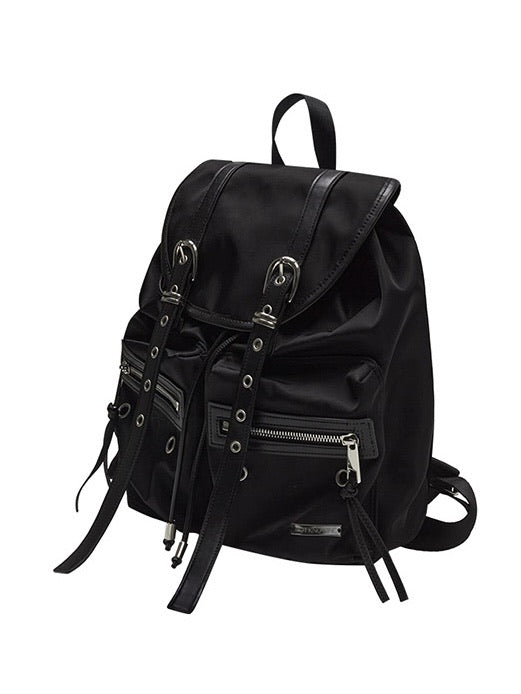 【NOT KNOWING】Double Belted Moto Backpack / 【ノットノーイング】ダブルベルトモトバックパック