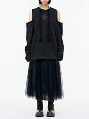 【TUOMIO】CUT-OUT LACE LONG SLEEVES / 【トゥオミオ】カットアウトレースロングスリーブ