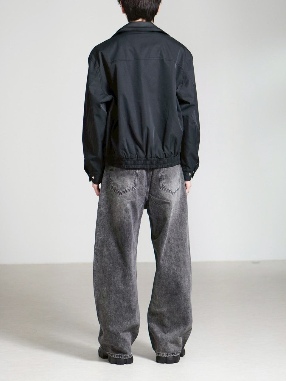 【Chikashitsu +】double collar jacket / 【チカシツプラス】ダブルカラージャケット (2color)