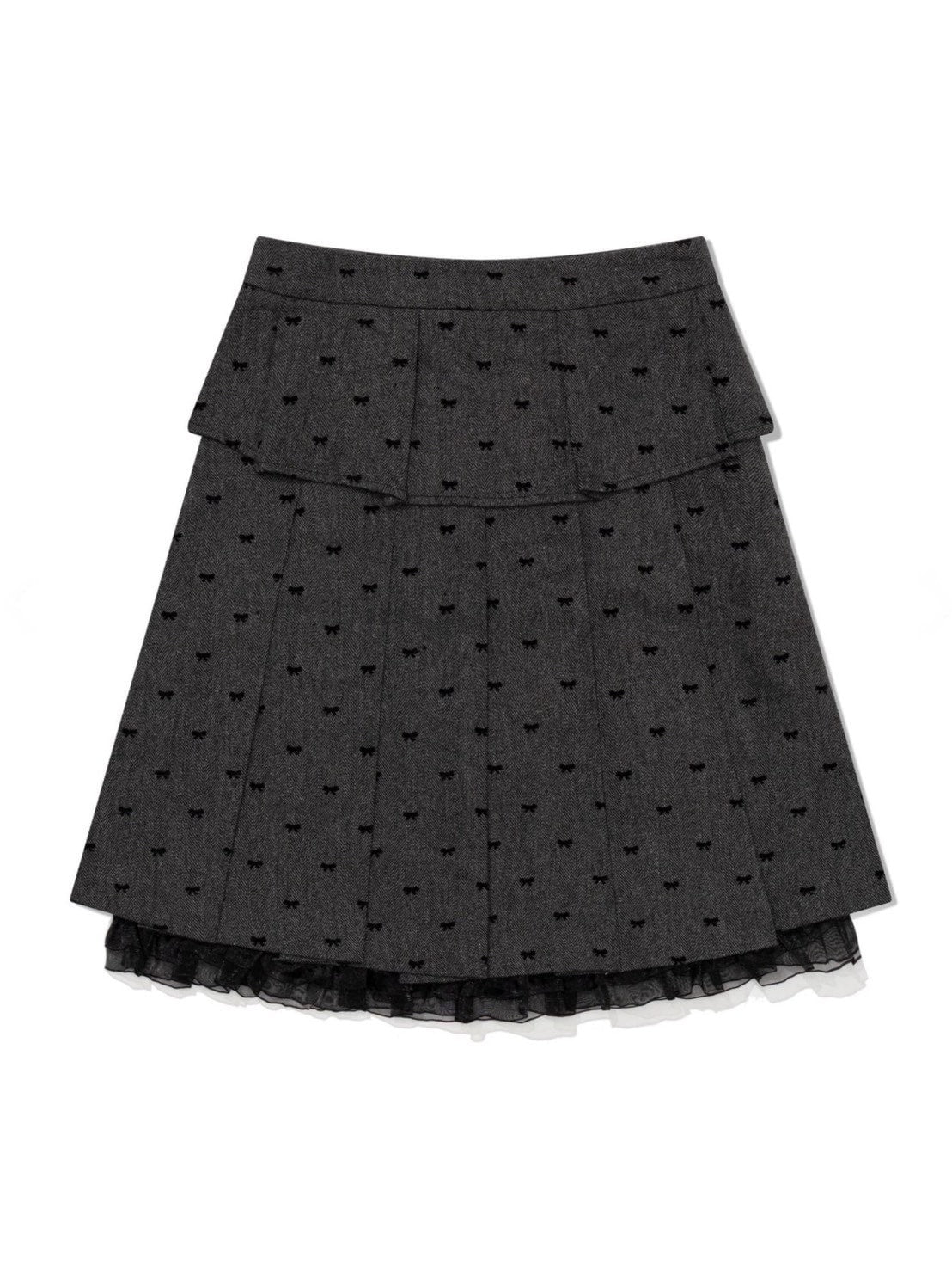 12/21 20:00 再販【Uglyshadow】RIBBON MIDI SKIRT