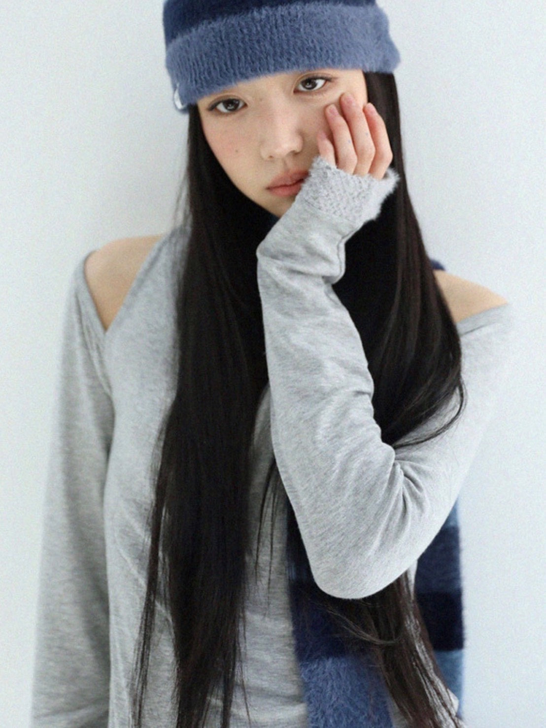 12/21 20:00 再販【Uglyshadow】STRIPED MUFFLER