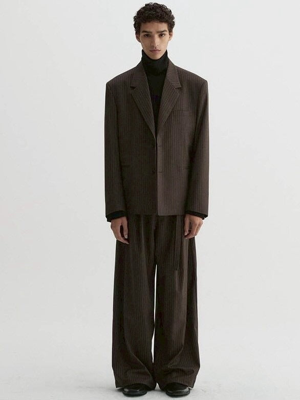 【DNSR】Cinched Stripe Slacks