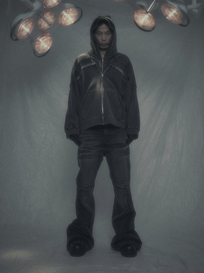 【SURGERY】surgery remake pigment hood jacket / 【サージェリー】サージェリー リメイク ピグメント フード ジャケット