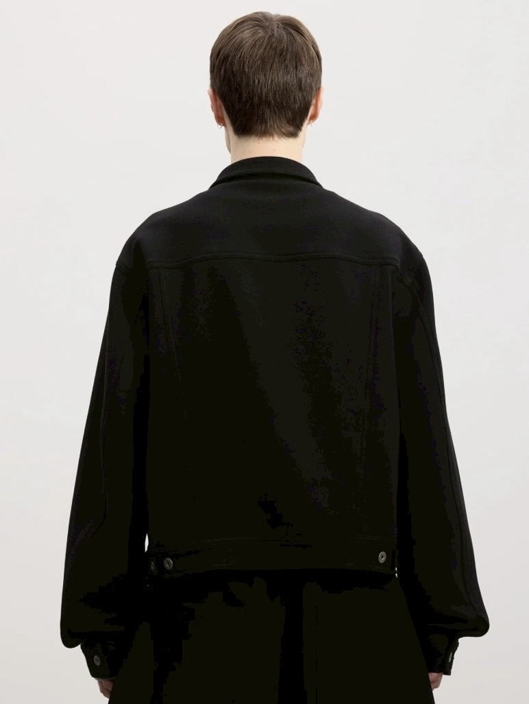 【DND4DES】Wool Knitted Jacket /【ディーエヌディーフォーデス】シンプルポケットカラージャケット