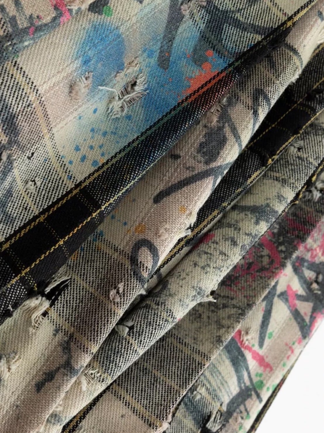 【Cest Nous】Plaid Pleated Skirt / 【セヌー】レイヤードデザインベルトプリーツスカート