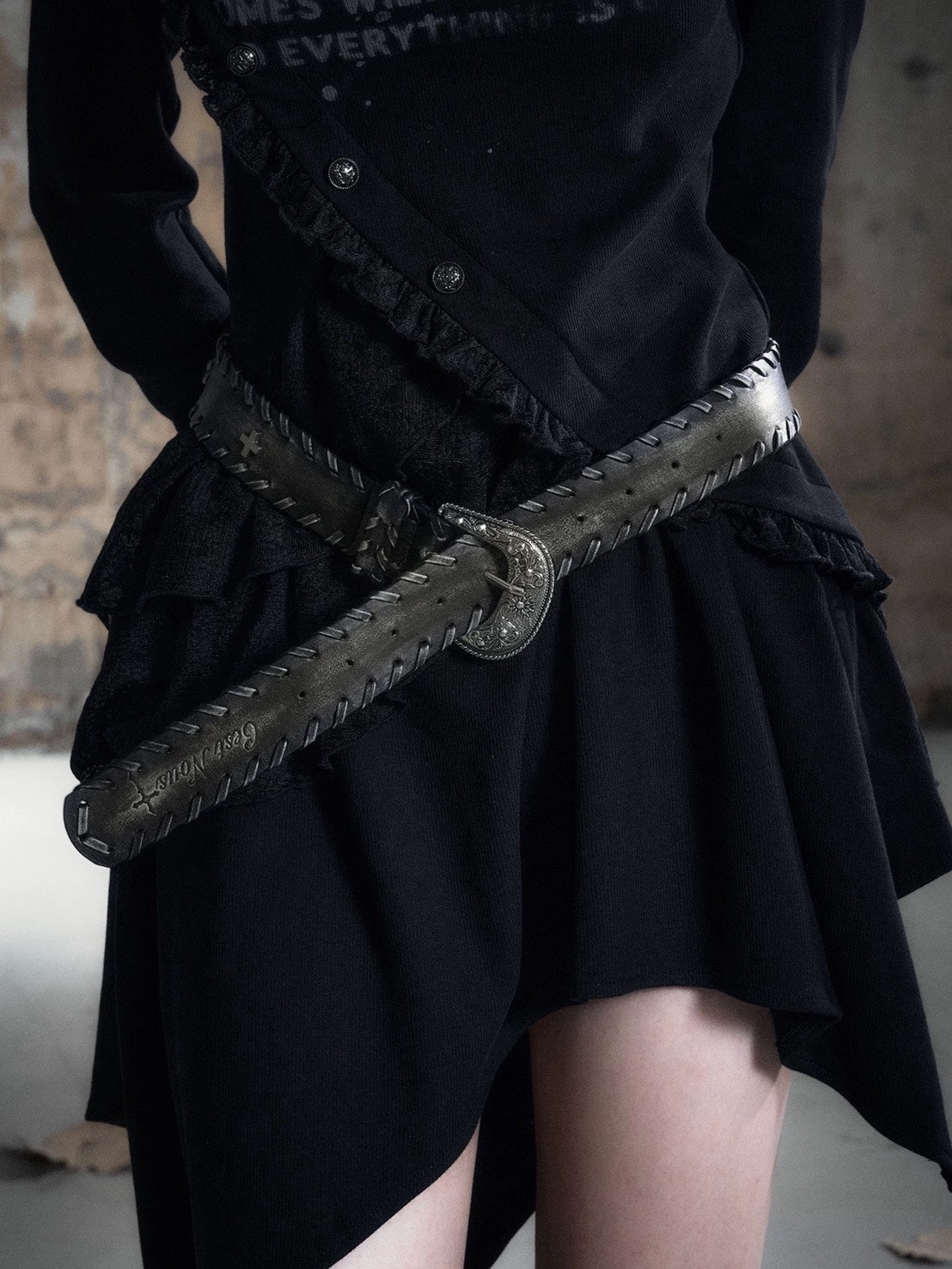 【Cest Nous】Vintage Lace-up Belt / 【セヌー】ビンテージレースアップベルト