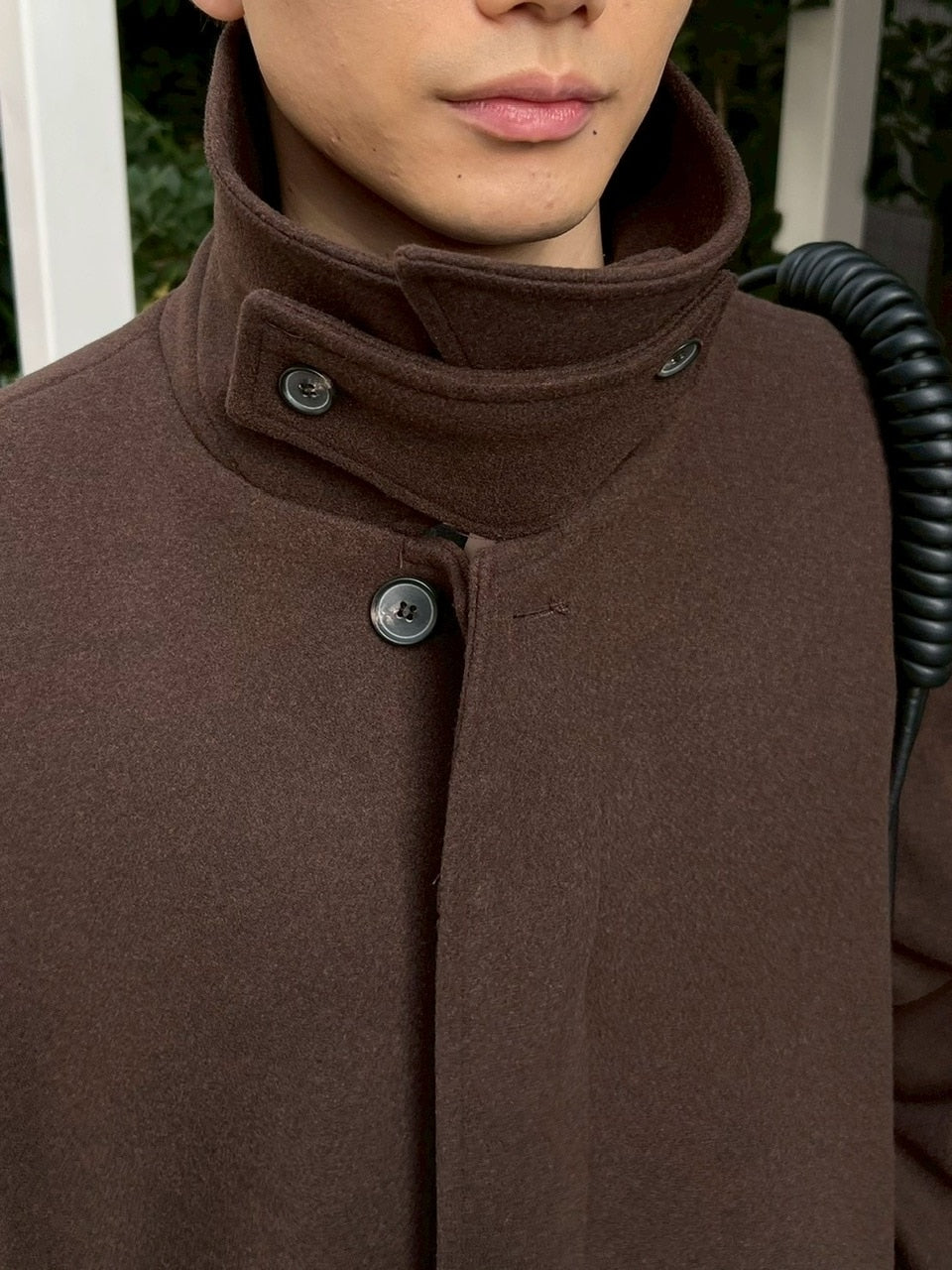 東京店WEB限定受注制【Chikashitsu +】balmacaan coat (3color