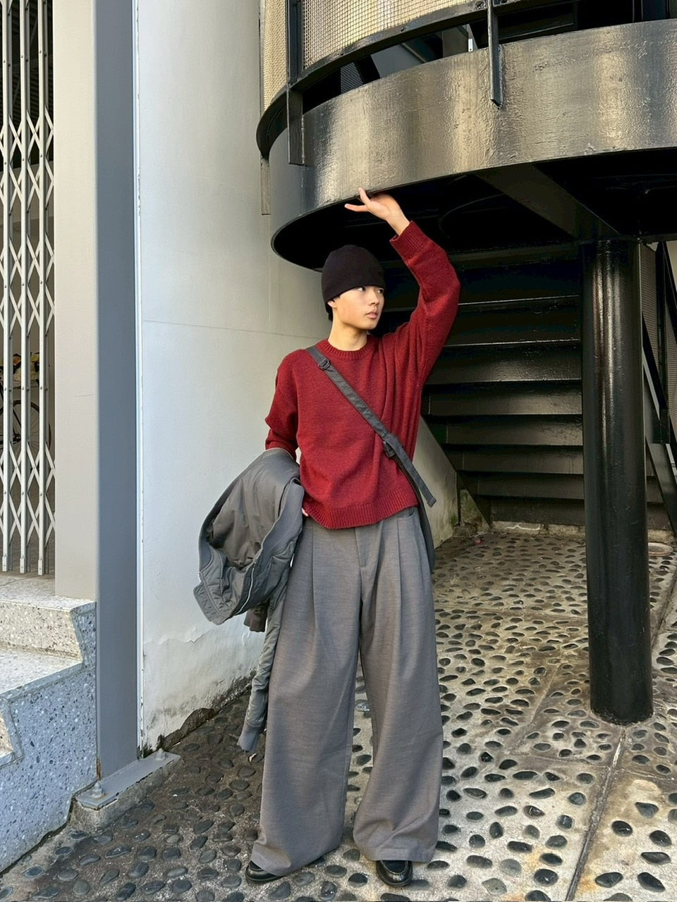 東京店WEB限定受注制【Chikashitsu +】soft touch crew neck knit / 【チカシツプラス】ソフトタッチクルーネックニット (6color)