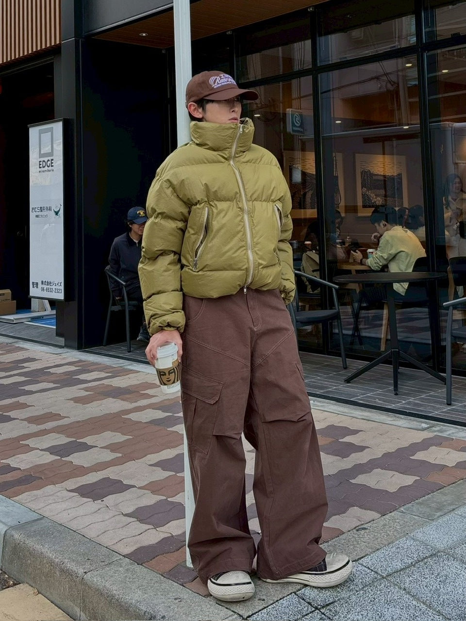 受注制【Chikashitsu +】rib cotton curve cargo pants / 【チカシツプラス】リブコットンカーブカーゴパンツ (3color)