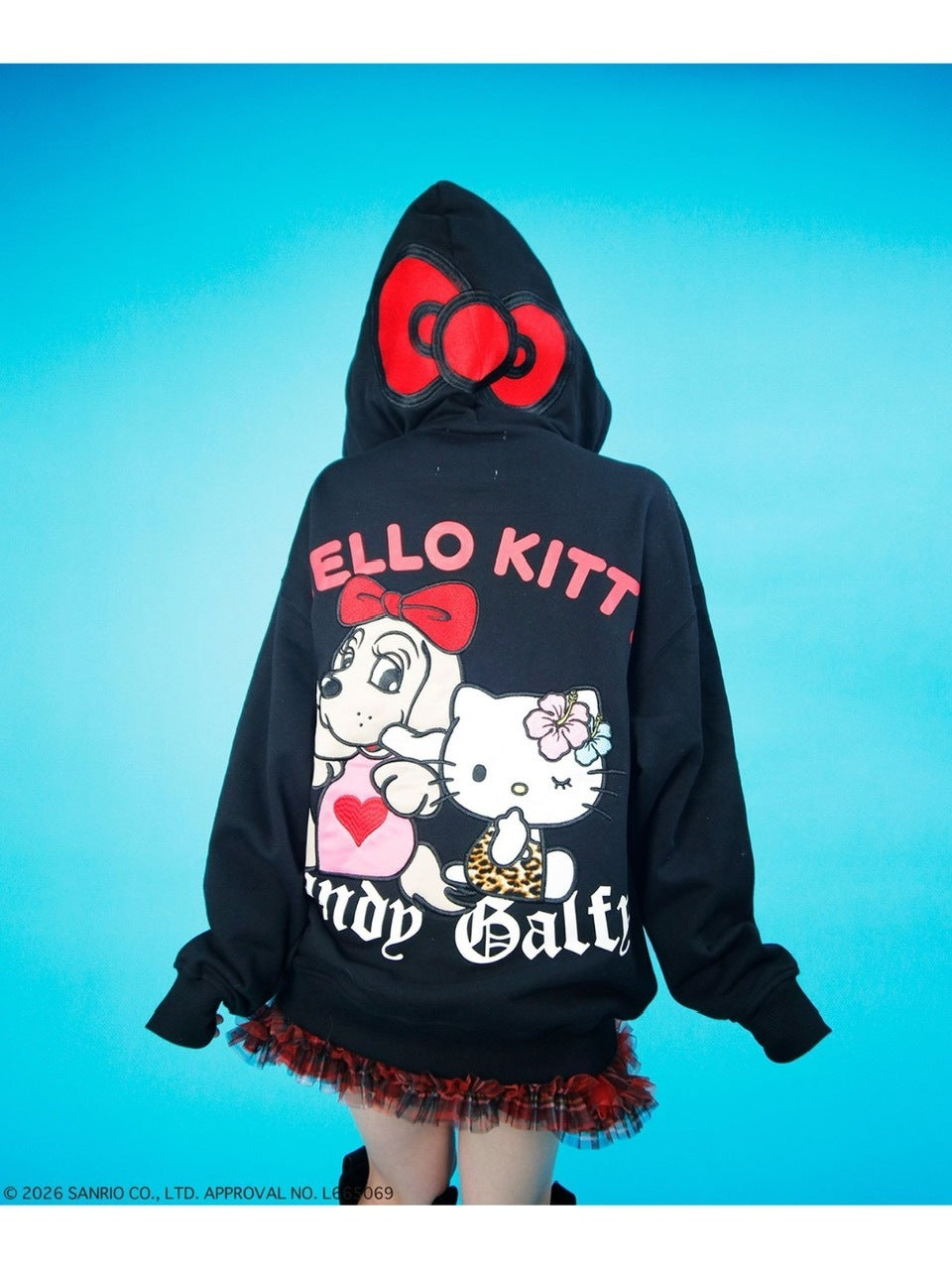 【GALFY×KITTY】仲子パーカー / 【ガルフィー×キティー】キティ猫耳ジップアップパーカー