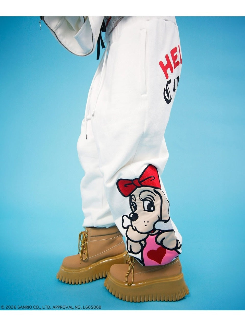 【GALFY×KITTY】仲子スウェパン / 【ガルフィー×キティー】キティスウェットパンツ