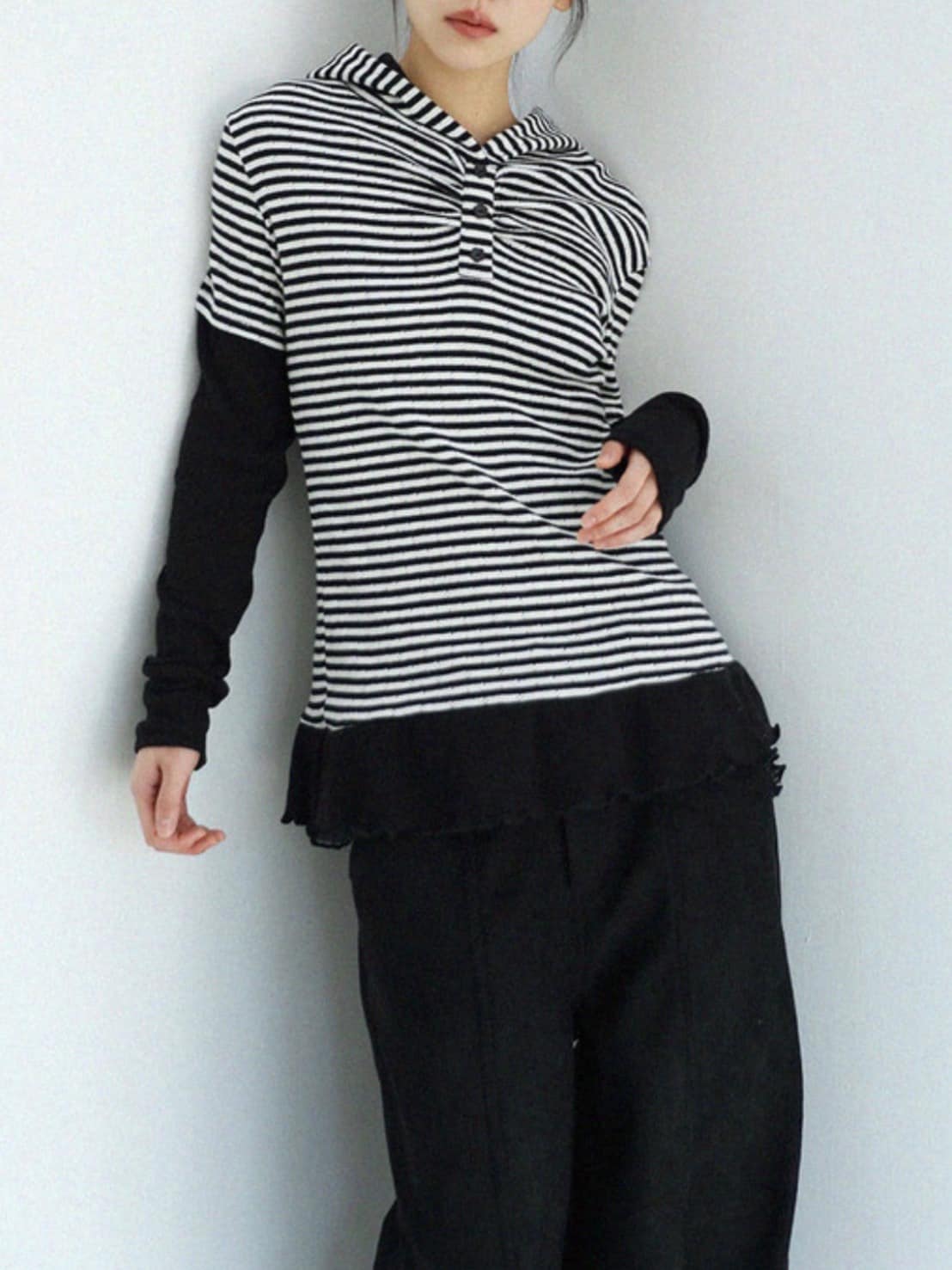 12/21 20:00 発売【Uglyshadow】LACE CORDUROY PANTS