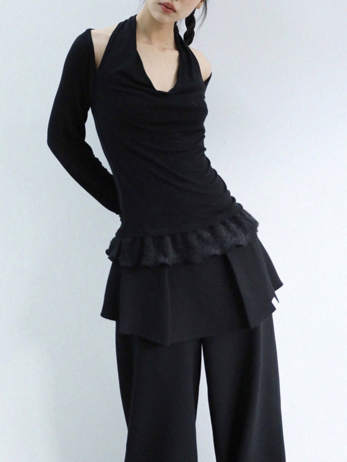 12/21 20:00 発売【Uglyshadow】TULIP LONG SKIRT PANTS