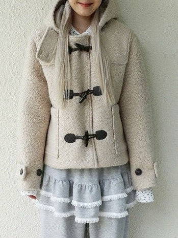 12/21 20:00 発売【Uglyshadow】CURLY DUFFLE COAT