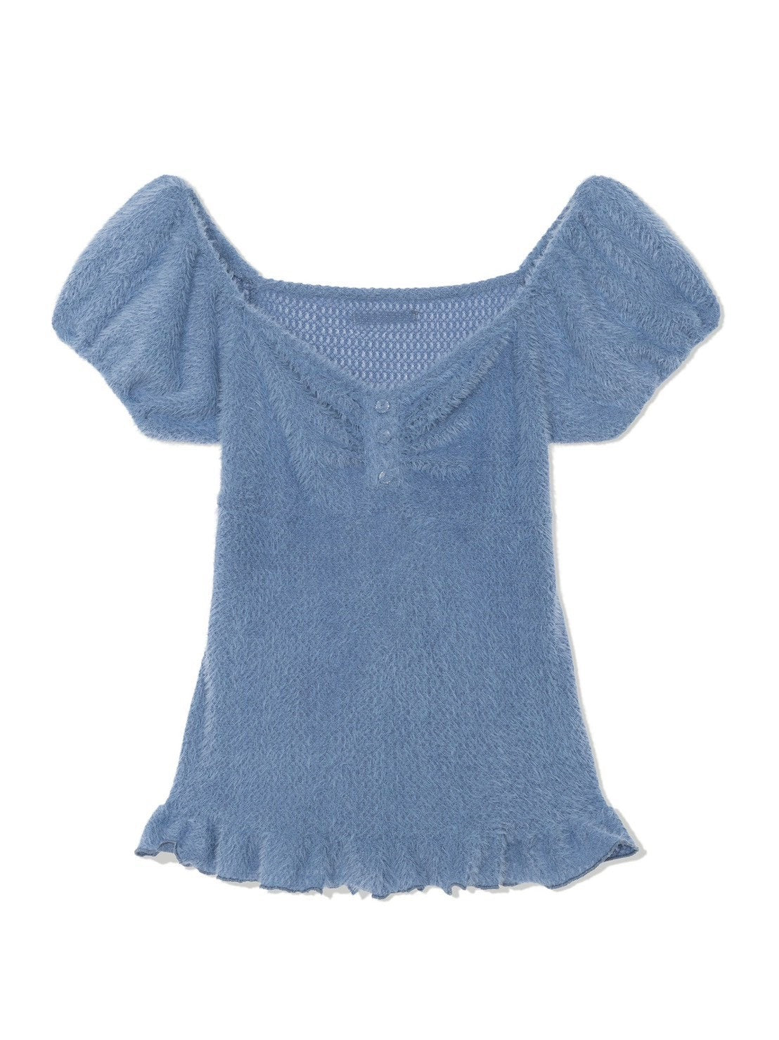 12/21 20:00 発売【Uglyshadow】SOFT SHIRRING T-SHIRT