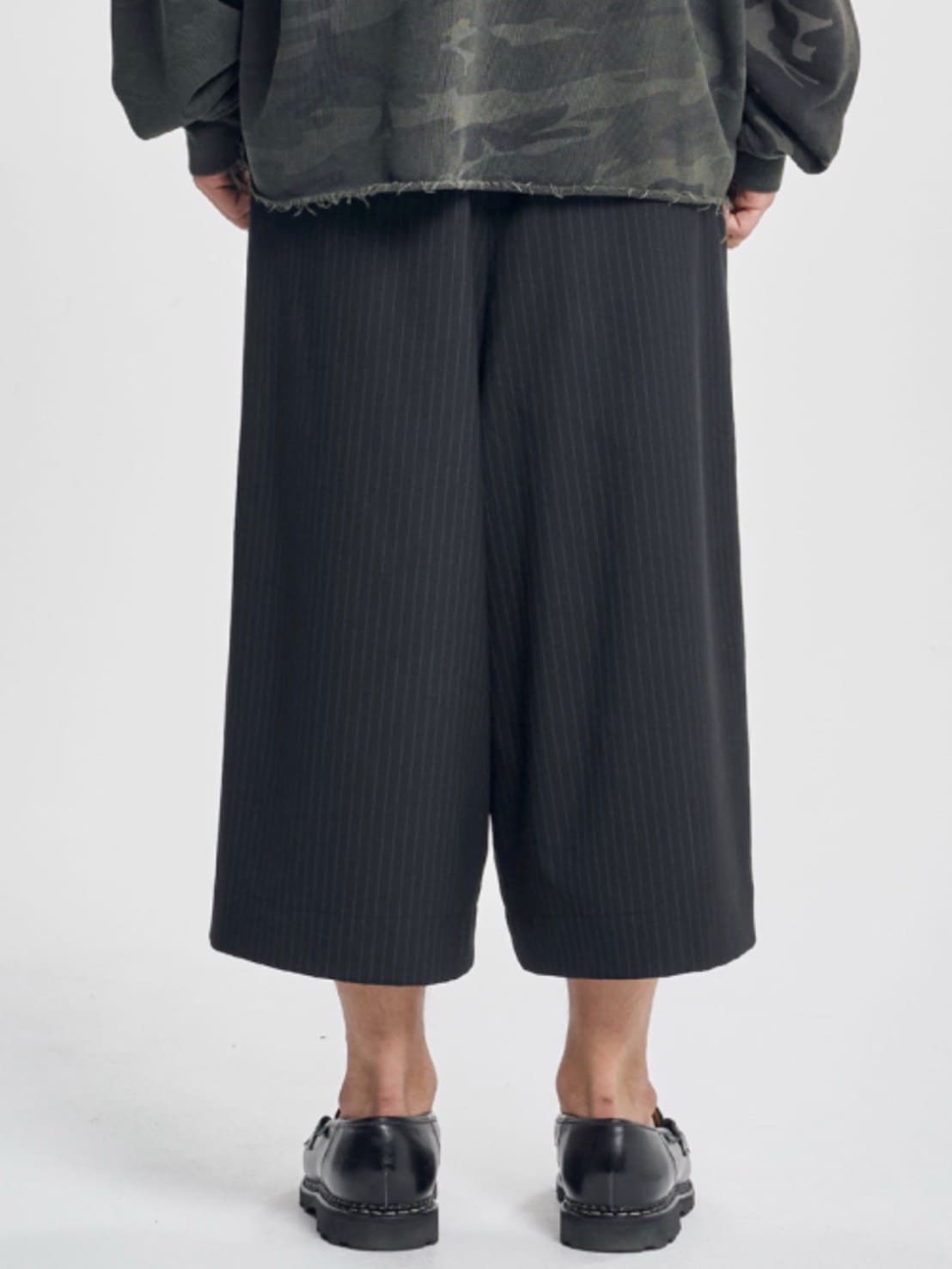 着画、物撮りまだ【AJOBYAJO】One Tuck Stripe Bermuda Pants