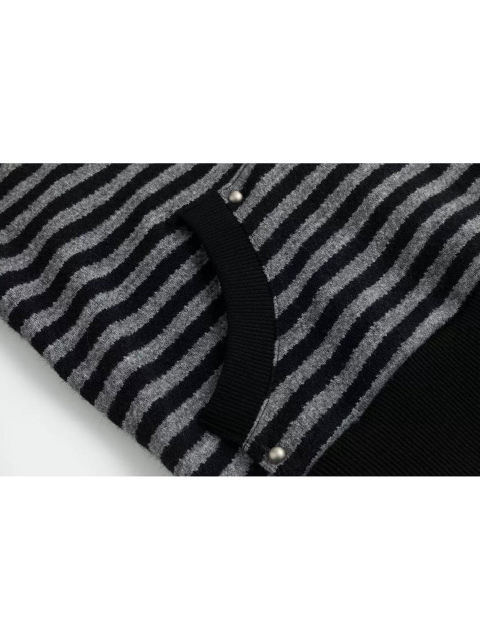 【Cest Nous】Striped cat-ear Striped cat-ear pullover parker / 【セヌー】ボーダーキャットイヤープルオーバーパーカー