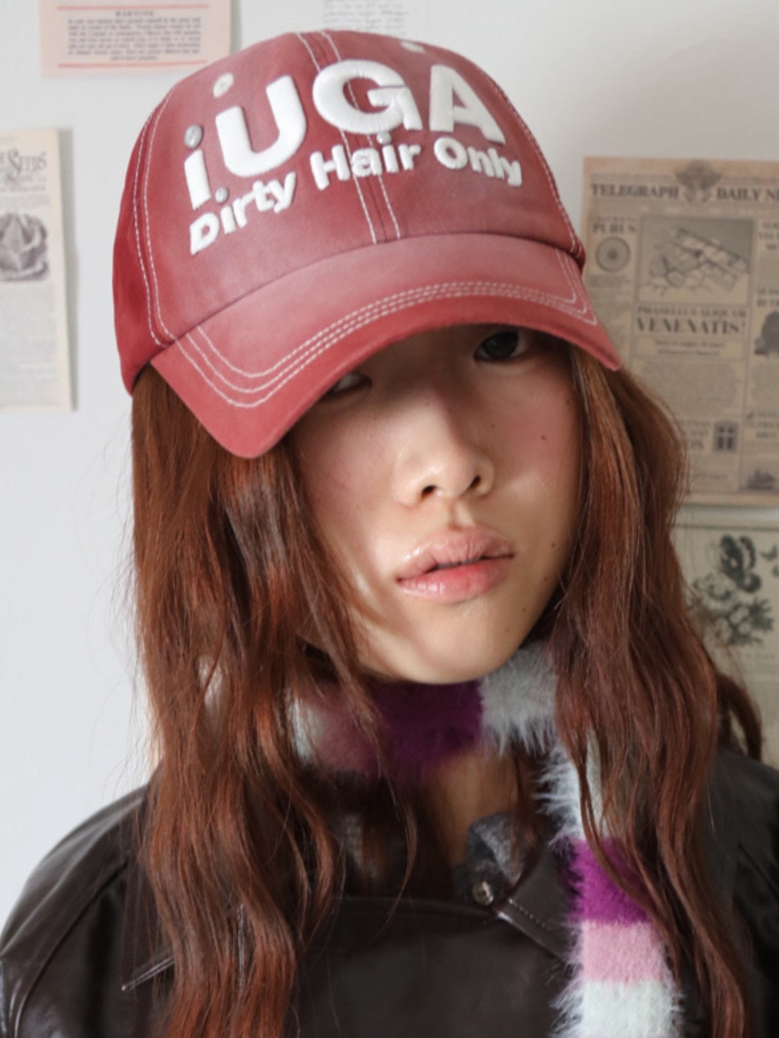 【IUGAMAKARAS】Washed Embroidery Ball Cap