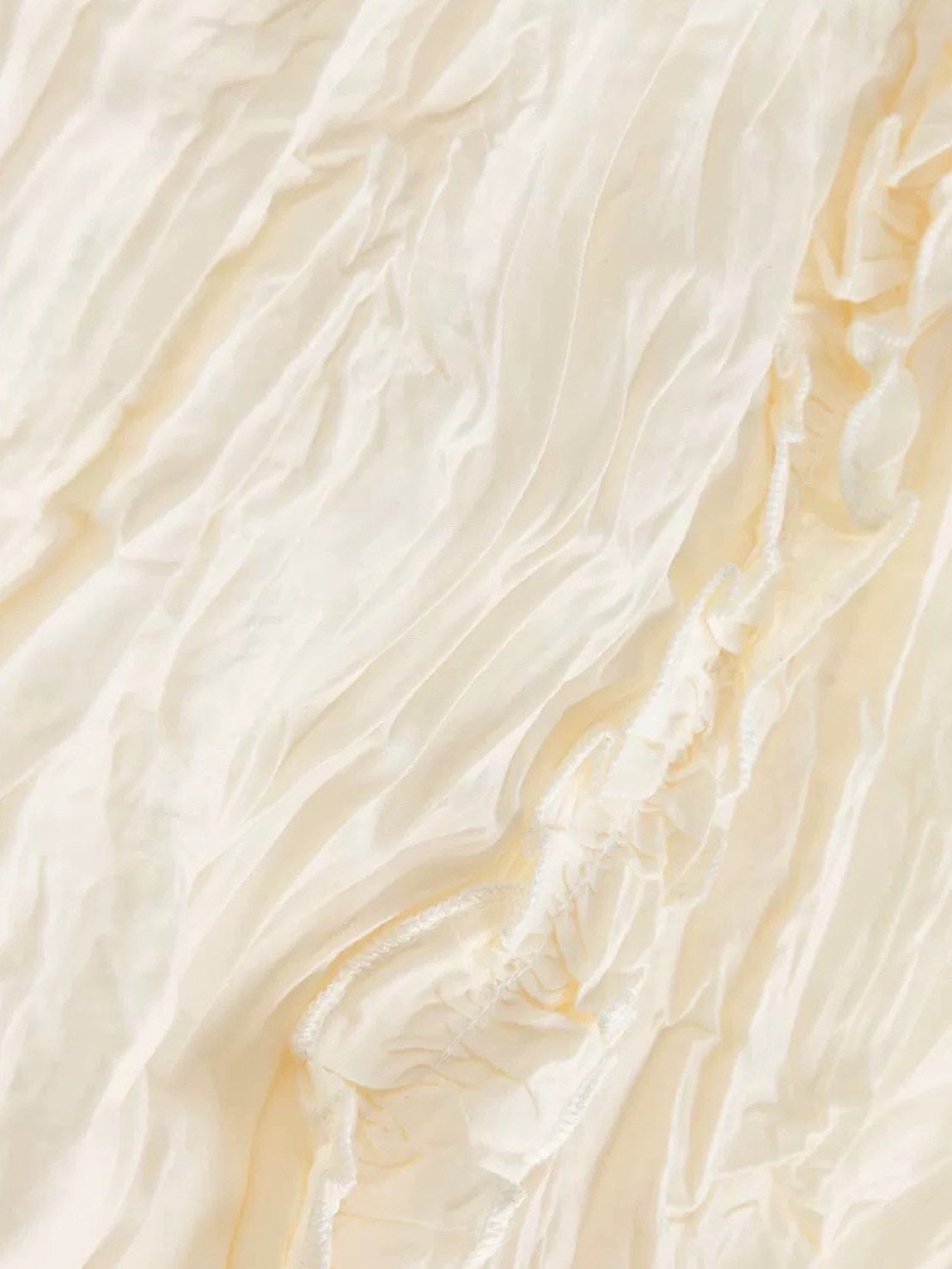 【Cest Nous】Apricot Ruffle Blouse / 【セヌー】アプリコットフリルシャツ